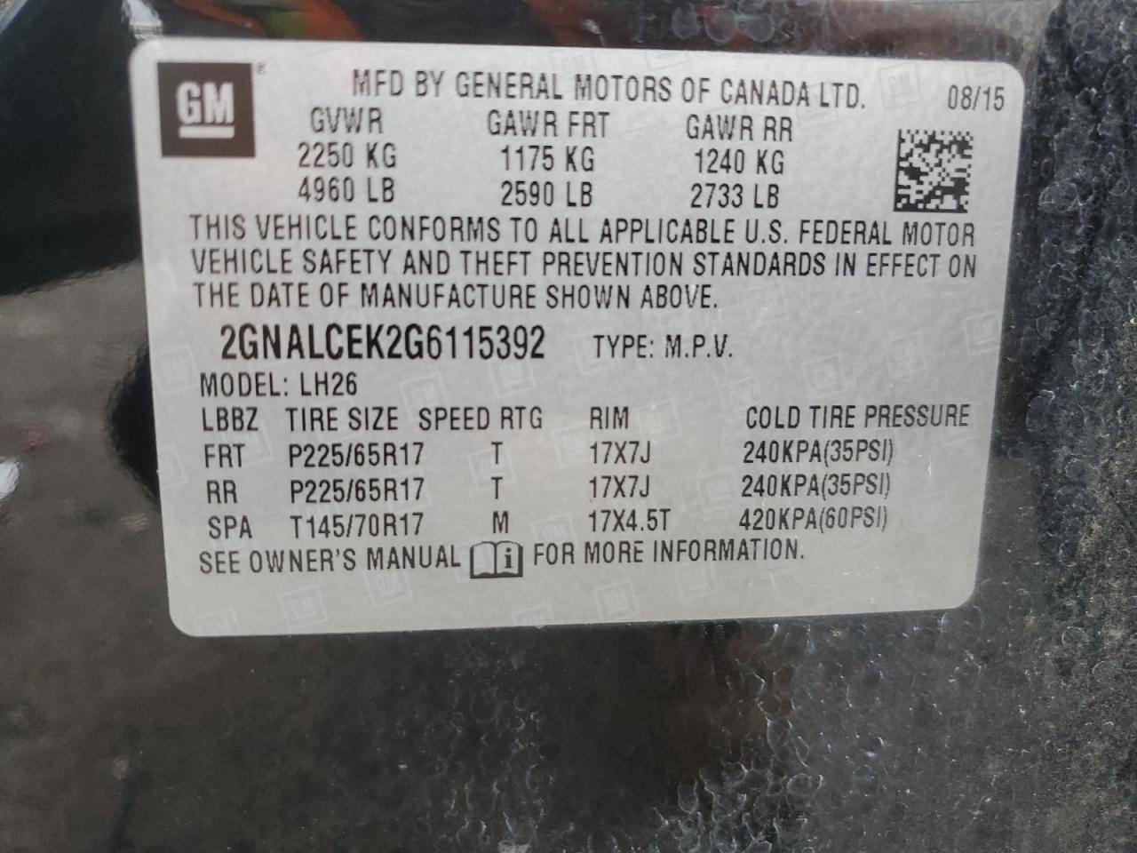 CHEVROLET EQUINOX LT