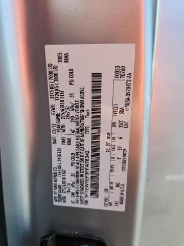 2015 FORD F150 SUPER - 1FTEW1EF3FFA76342