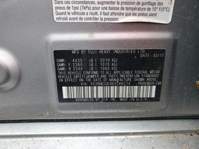 2011 SUBA LEGACY 2.5I PREMIUM - 4S3BMCG63B3246714