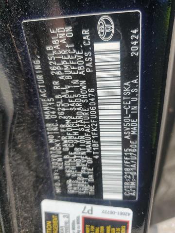 2015 TOYOTA CAMRY LE - 4T1BF1FK2FU060476