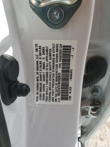 2021 HONDA INSIGHT EX 19XZE4F57ME003610