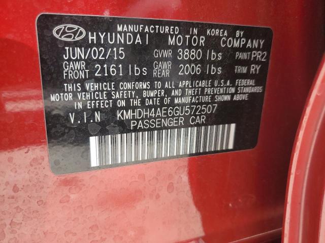 2016 HYUNDAI ELANTRA SE - KMHDH4AE6GU572507