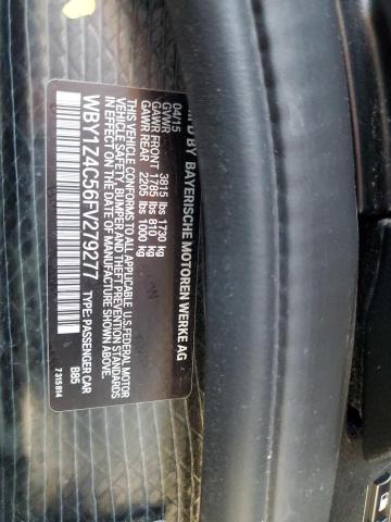 2015 BMW I3 REX WBY1Z4C56FV279277