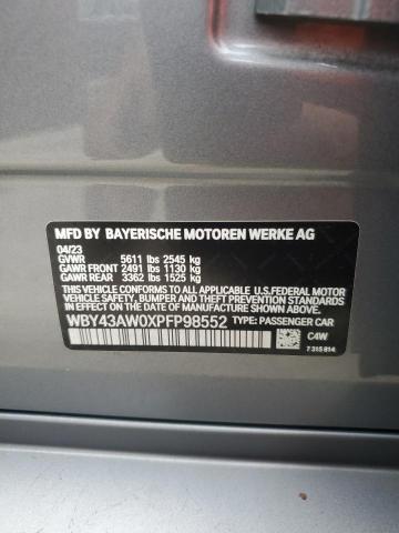 2023 BMW I4 EDRIVE WBY43AW0XPFP98552