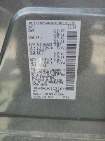 2015 INFINITI QX60 5N1AL0MM1FC512104
