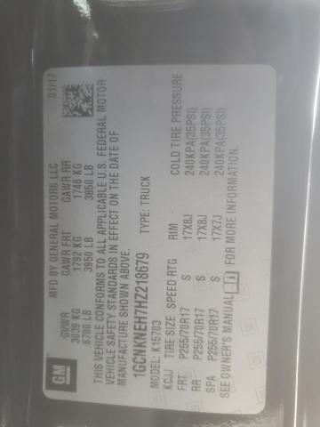 2017 CHEVROLET SILVERADO - 1GCNKNEH7HZ218679