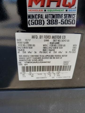 2018 FORD EXPLORER P 1FM5K8AR2JGA44162