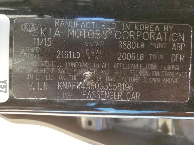 2016 KIA FORTE LX KNAFX4A60G5558196
