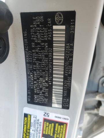 2023 TOYOTA CAMRY SE N 4T1G11AK9PU149832