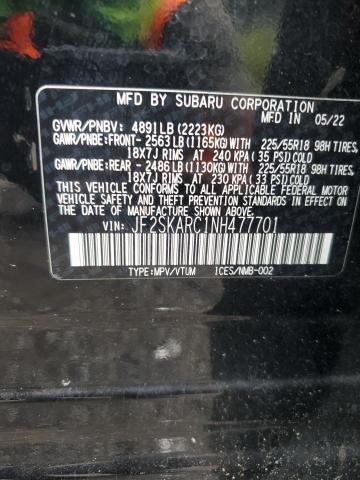 2022 SUBARU FORESTER T JF2SKARC1NH477701