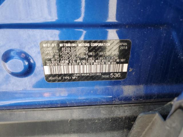 2019 MITSUBISHI ECLIPSE CR JA4AT4AAXKZ031369