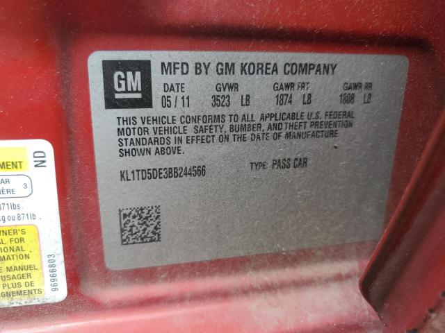 2011 CHEVROLET AVEO LS - KL1TD5DE3BB244566
