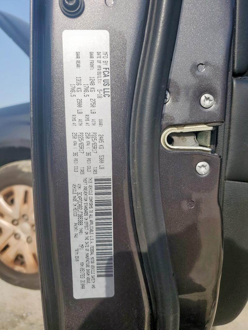 2018 DODGE JOURNEY SE 3C4PDCAB2JT385389