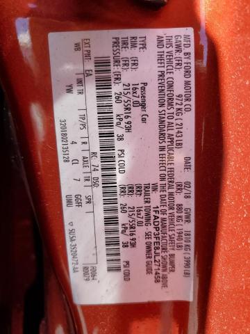 2018 FORD FOCUS SE 1FADP3FE8JL271458