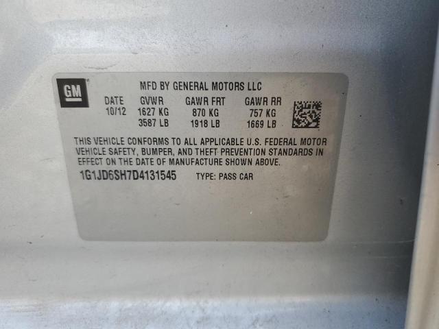 2013 CHEVROLET SONIC LT - 1G1JD6SH7D4131545