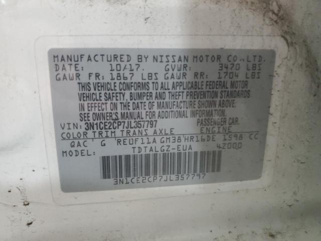 2018 NISSAN VERSA NOTE - 3N1CE2CP7JL357797