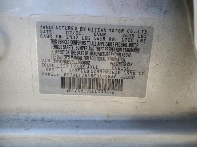 2020 NISSAN VERSA SV 3N1CN8EV8LL900852