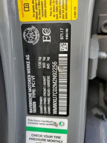 2021 MINI COOPER WMWXU7C02M2N92256