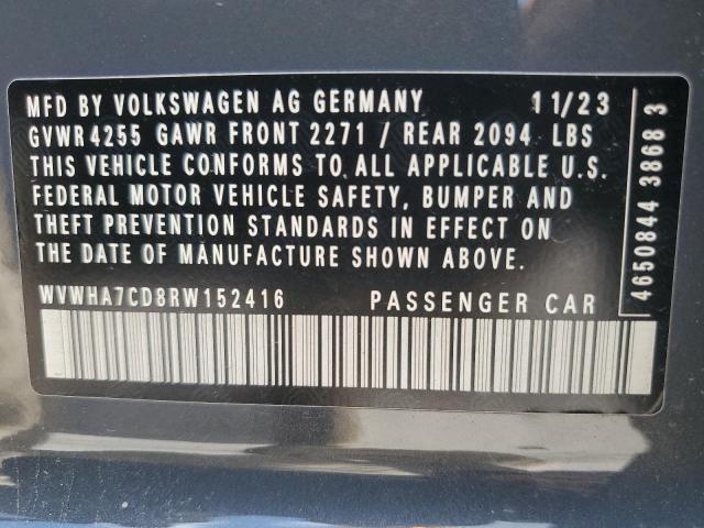 2024 VOLKSWAGEN GTI S WVWHA7CD8RW152416