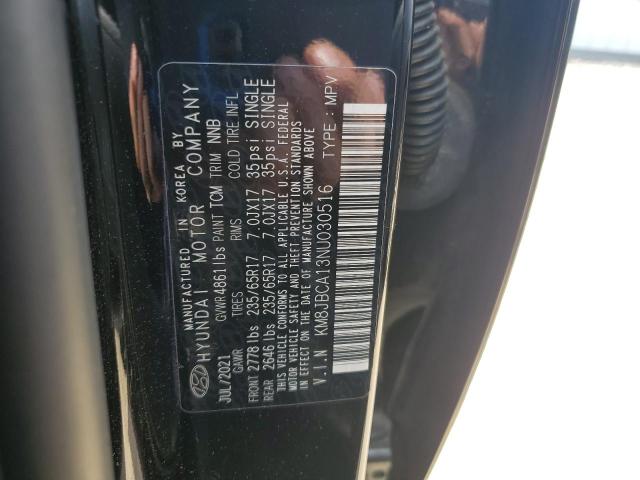 2022 HYUNDAI TUCSON BLU KM8JBCA13NU030516