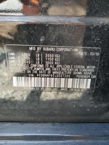 2018 SUBARU LEGACY 2.5 4S3BNAF60J3037206