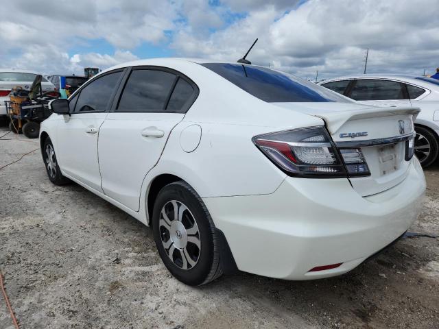 HONDA CIVIC HYBR 2015 white  hybrid engine 19XFB4F28FE002549 photo #3