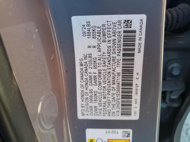 2025 HONDA CIVIC SI 2HGFE1E59SH471196