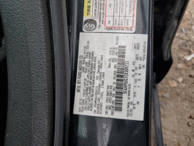 2012 FORD FUSION SEL - 3FAHP0JG1CR309755