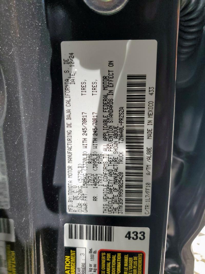 2025 TOYOTA TACOMA DOU 3TMKB5FN9SM025420