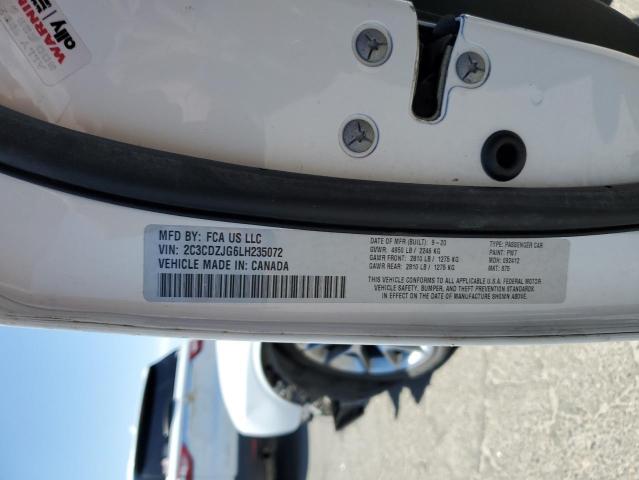 2020 DODGE CHALLENGER 2C3CDZJG6LH235072