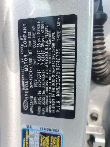 2018 HYUNDAI TUCSON SEL KM8J3CA4XJU746735