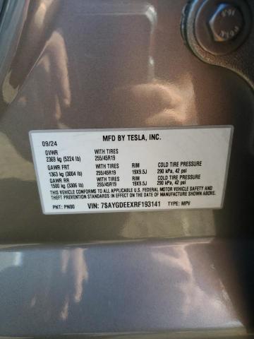 2024 TESLA MODEL Y 7SAYGDEEXRF193141