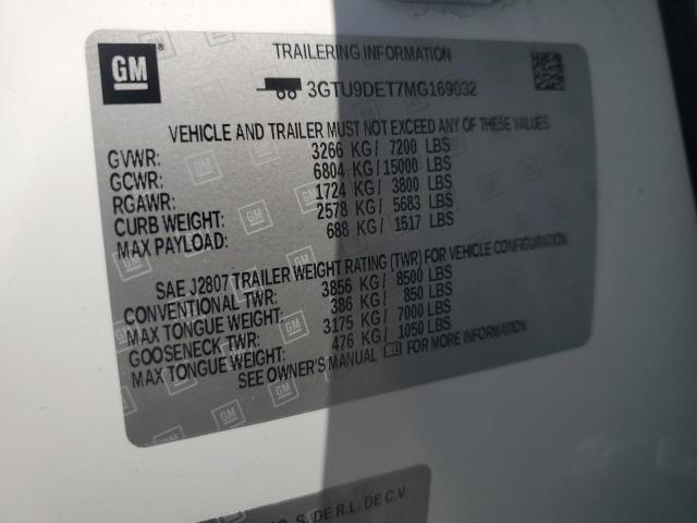 2021 GMC SIERRA K15 3GTU9DET7MG169032