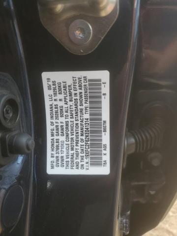 2019 HONDA CIVIC LX - 19XFC2F62KE041314