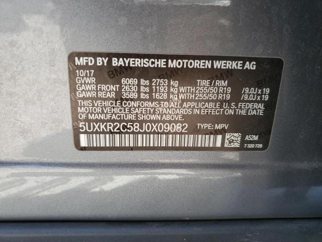 2018 BMW X5 SDRIVE3 5UXKR2C58J0X09082