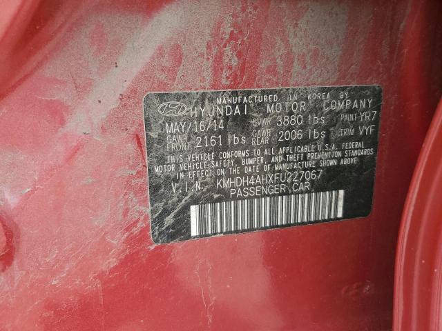 2015 HYUNDAI ELANTRA SE - KMHDH4AHXFU227067