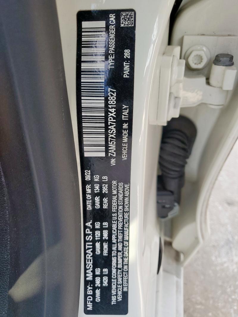 2023 MASERATI GHIBLI BAS ZAM57XSA7PX418827