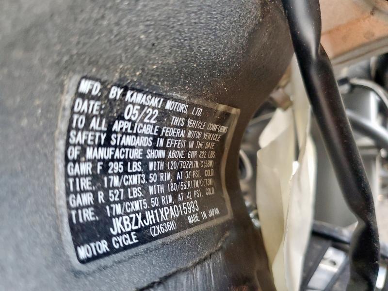 2023 KAWASAKI ZX636 K JKBZXJH1XPA015993