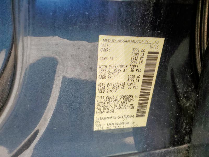2014 NISSAN ARMADA SV - 5N1AA0ND8EN603894
