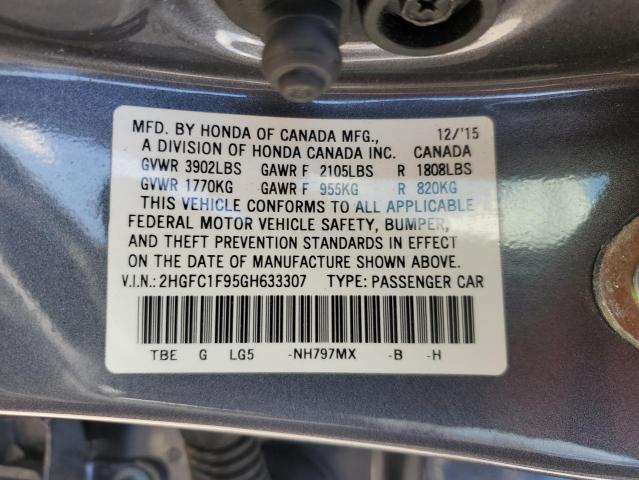2016 HONDA CIVIC TOUR 2HGFC1F95GH633307