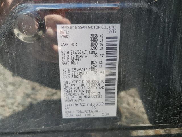 2016 NISSAN ROGUE S - 5N1AT2MT5GC785552