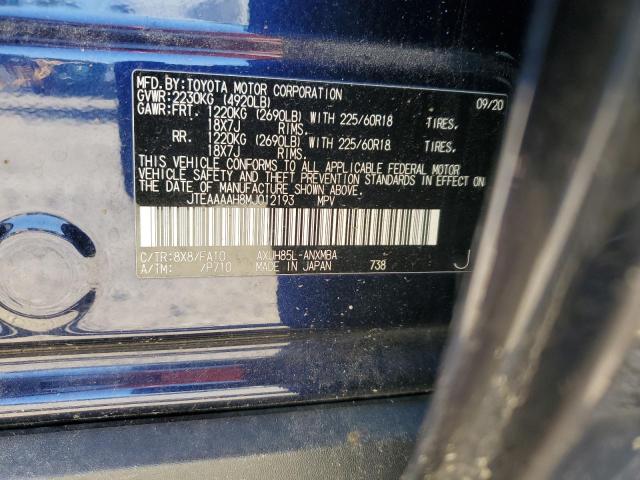 2021 TOYOTA VENZA LE JTEAAAAH8MJ012193