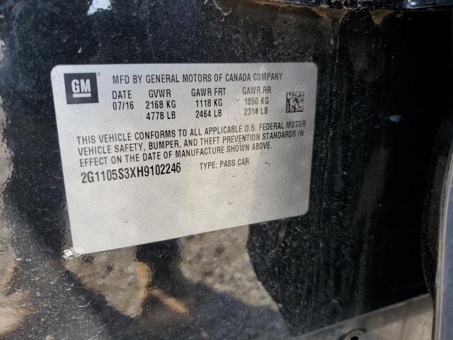 2017 CHEVROLET IMPALA LT 2G1105S3XH9102246
