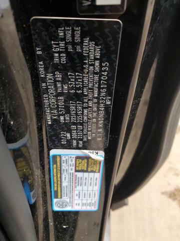 2022 KIA CARNIVAL L KNDNB4H32N6170435