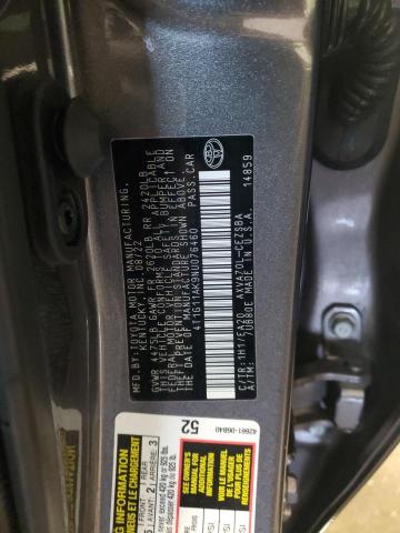 2022 TOYOTA CAMRY SE 4T1G11AK9NU076460