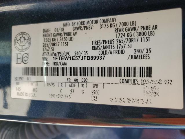 2018 FORD F150 SUPER #3263626689