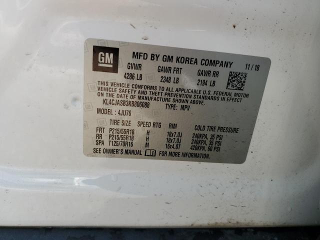 2019 BUICK ENCORE PRE KL4CJASB3KB806088
