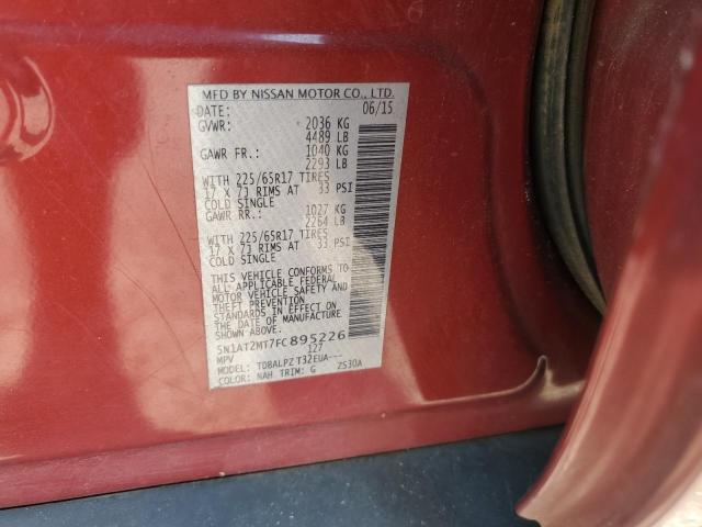 2015 NISSAN ROGUE S 5N1AT2MT7FC895226