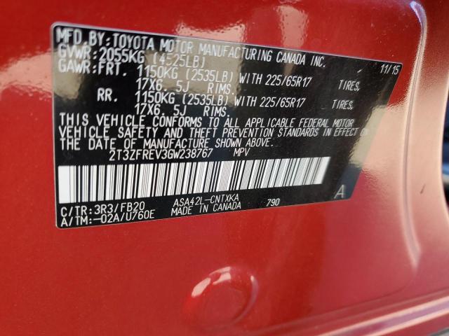 2016 TOYOTA RAV4 LE - 2T3ZFREV3GW238767