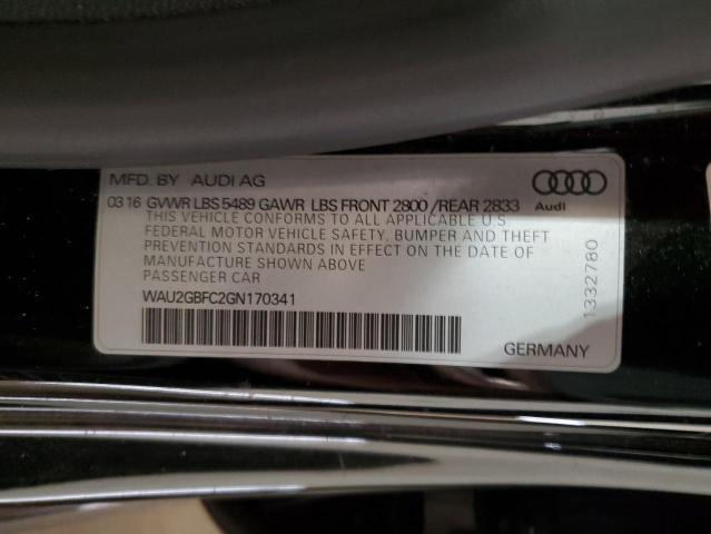 2016 AUDI A7 PRESTIG WAU2GBFC2GN170341